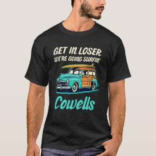 Santa Cruz Cowells Beach Surf City Women Men Vinta T-Shirt