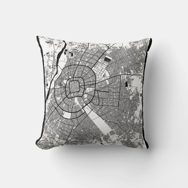 Santa Cruz de la Sierra Bolivia City Map Cushion (Front)