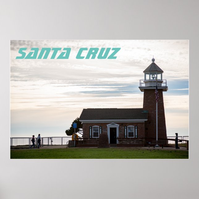 Santa Cruz  lighthouse Poster (Front)