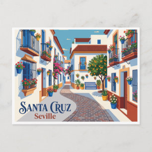 Santa Cruz Neighbourhood Seville Spain Postcard