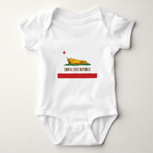 Santa Cruz Republic Banana Slug Flag Baby Bodysuit