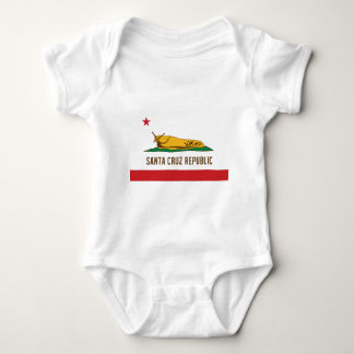 Santa Cruz Republic Banana Slug Flag Baby Bodysuit