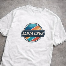 Santa Cruz Retro Vintage Circular Beach California
