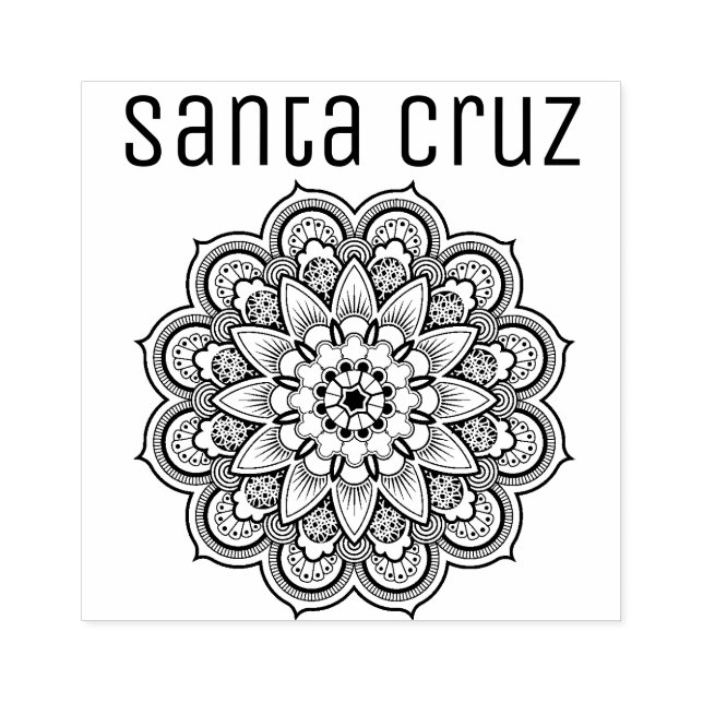 Santa Cruz Rubber Stamp (Imprint)