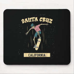 Santa Cruz Skeleton Surfing And Skateboarding  Mouse Pad