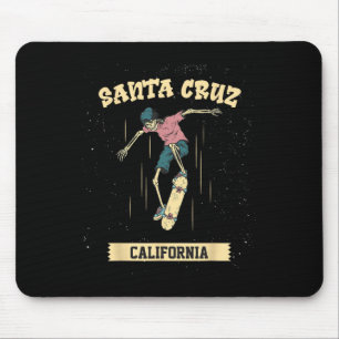 Santa Cruz Skeleton Surfing And Skateboarding  Mouse Pad
