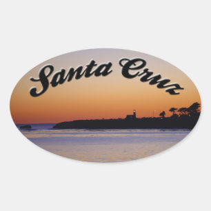 Santa Cruz Sunset at Lighthouse Point Sticker