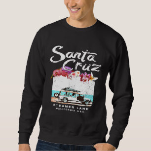 Santa Cruz Surf Van Vintage Surfing California Sweatshirt
