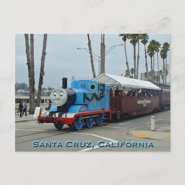 Santa Cruz Train Postcard (Front)