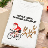 Santa Cycling with Reindeer