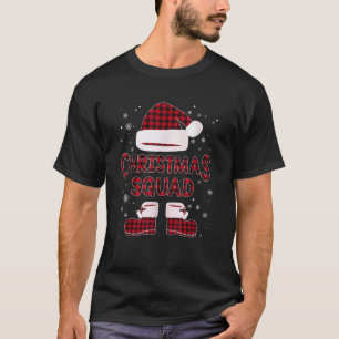 Santa Dabbing Elf Christmas Squad Funny Matching F T-Shirt