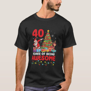Santa Dabbing Tree Presents Happy 40 Years Of Bein T-Shirt