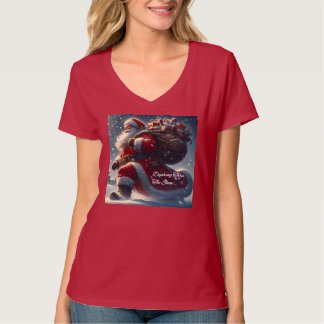 Santa Dashing Thru The Snow T-Shirt