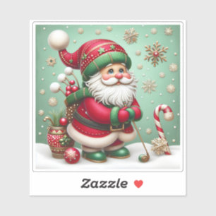 Santa Delightfully Preparing for Christmas Cheer