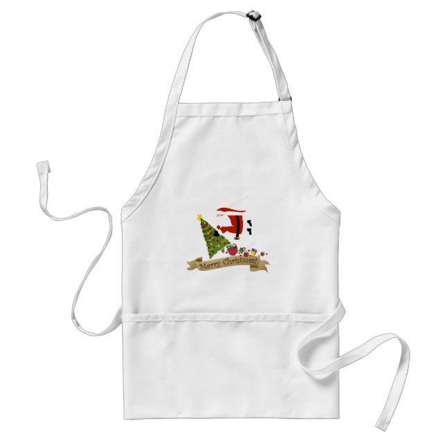 Santa Delivers | Christmas Apron (Front)