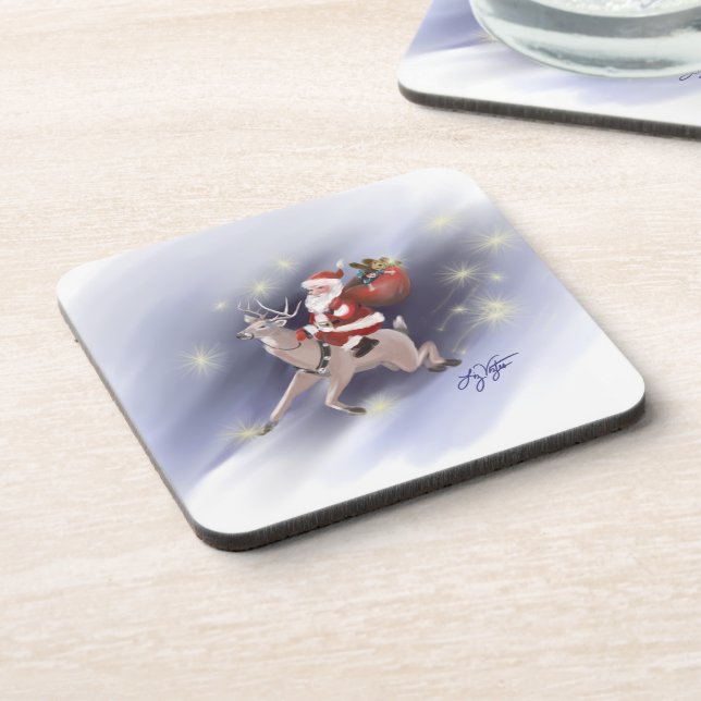Santa Delivers Coasters (Left Side)