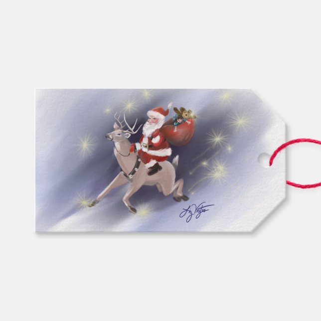 Santa Delivers Gift Tags (Front (Horizontal))