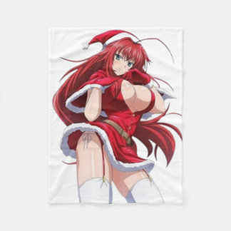 Santa Diva Anime Winter Outfit - Fleece Blanket
