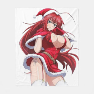 Santa Diva Anime Winter Outfit - Fleece Blanket