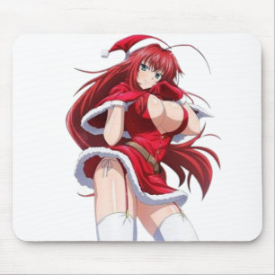 Santa Diva Anime Winter Outfit Mouse Pad