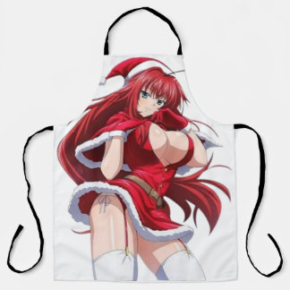 Santa Diva Anime WinterOutfit-All-Over Print Apron