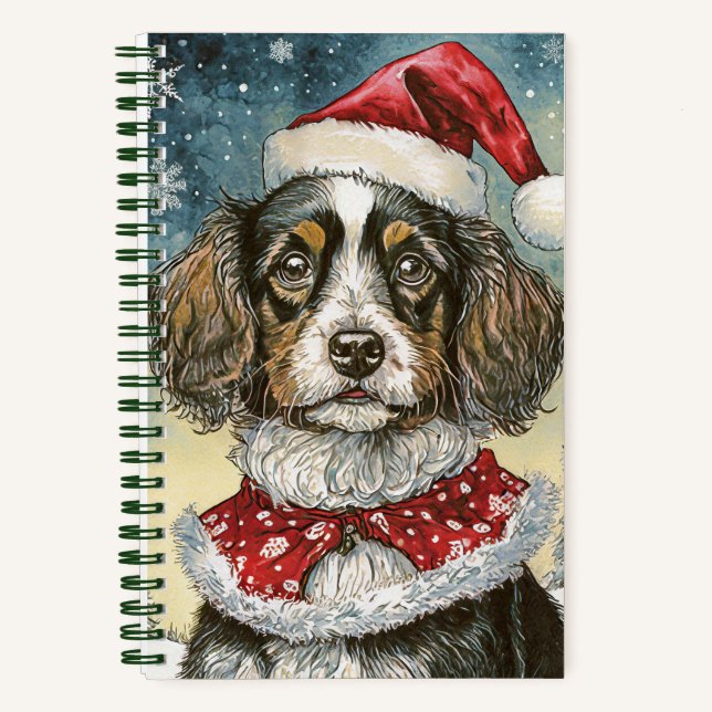 "Santa Dog" Christmas Journal (Front)