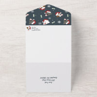 Santa Dog - Happy Howlidays All In One Invitation