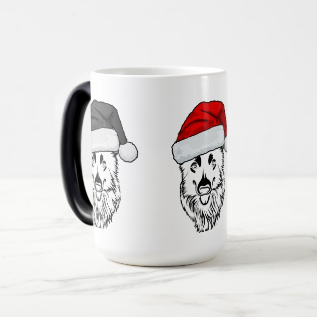 Santa Dog Magic Mug (Front Left)