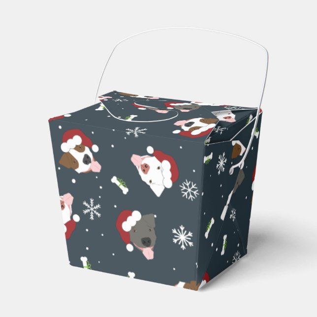 Santa Dogs Favour Box (Front Side)