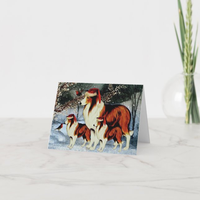 Santa Dogs Holiday Card (Front)