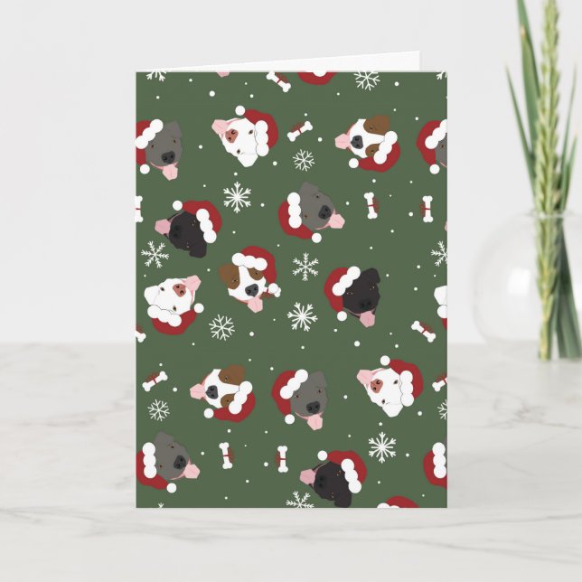 Santa Dogs on Green Card (Front)