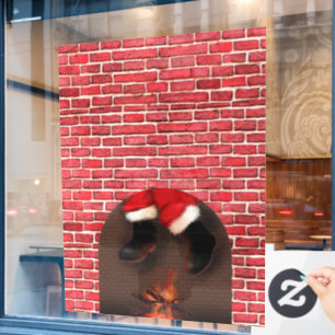 Santa down the chimney