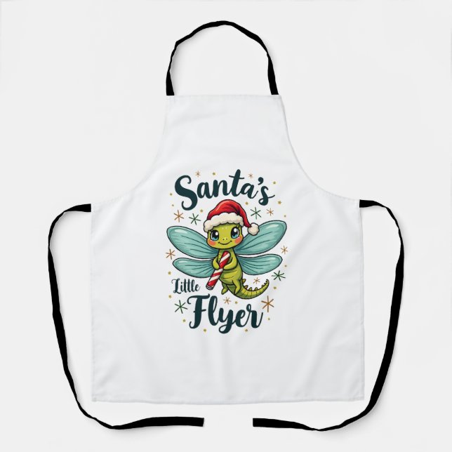 Santa Dragonfly Apron (Front)