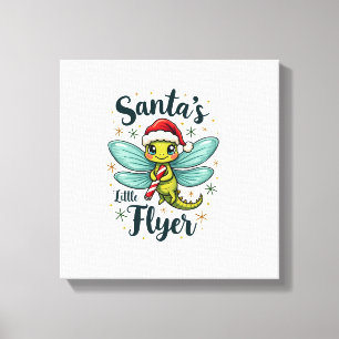 Santa Dragonfly Canvas Print