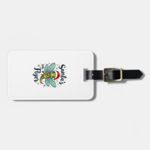 Santa Dragonfly Luggage Tag