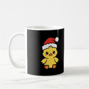 Santa Duckling Christmas Coffee Mug