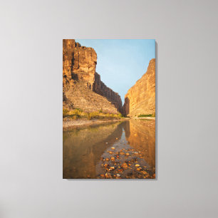 Santa Elena Canyon And Rio Grande At Sunrise Canvas Print
