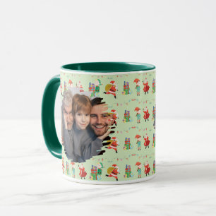 Santa Elf Christmas Photo Mug - Holiday Gift Idea