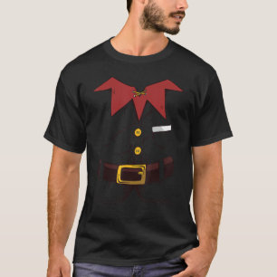 Santa Elf Costume Holiday Christmas For Kids & Ad T-Shirt