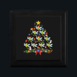 Santa Elf Dragonfly Christmas Tree Light Reindeer  Gift Box<br><div class="desc">Santa Elf Dragonfly Christmas Tree Light Reindeer Dragonfly T-Shirt</div>