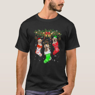 Santa ELF Reindeer Labrador Retriever In Christmas T-Shirt