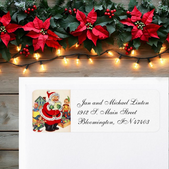 Santa & Elves Personalise Return Address (Creator Uploaded)