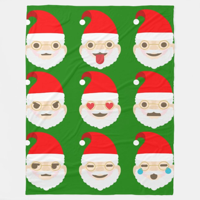 santa emoji emoticons blanket (Front)