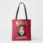 Santa: Empty Sack On Christmas Morning Tote Bag<br><div class="desc">Welcome to RetroSpoofs. It's the ultimate collection of classic,  retro-style t-shirts that pokes fun at beer,  men,  women,  poker,  jobs and all the other bad things that make us feel so good!</div>