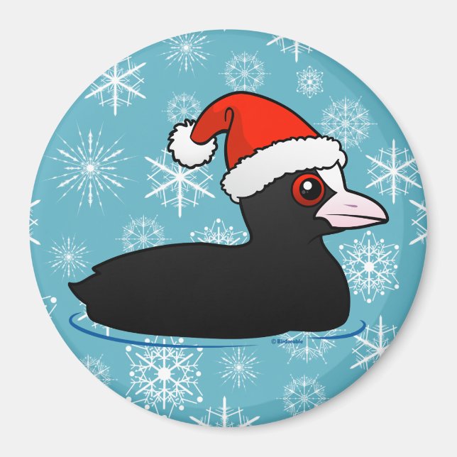Santa Eurasian Coot Magnet (Front)