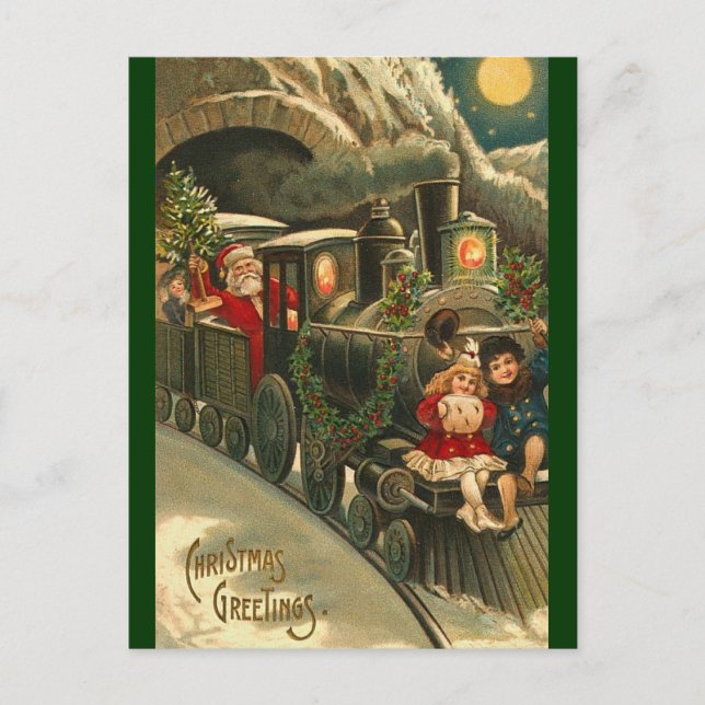 Santa Express Postcard - Vintage Christmas (Front)