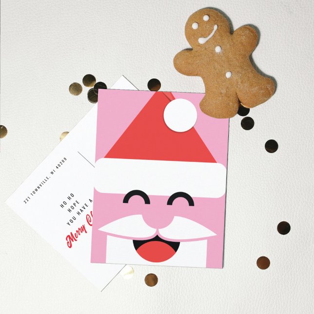 Santa Face Christmas  Postcard (Creator Uploaded)