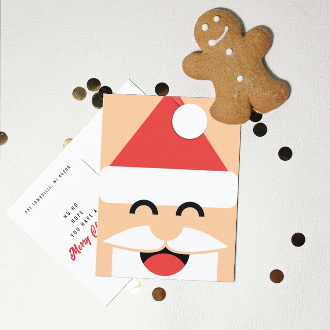 Santa Face Christmas  Postcard (Creator Uploaded)