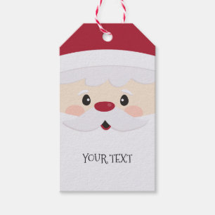 Santa Face Fun Personalised Gift Tag