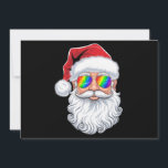 Santa Face Gay Sunglasses Christmas Xmas LGBTQ Holiday Card<br><div class="desc">Santa Face Gay Sunglasses Christmas Xmas LGBTQ</div>
